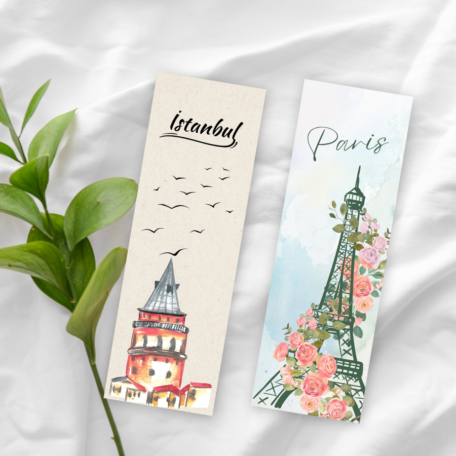 10 adet karışık kitap ayracı seti - 2