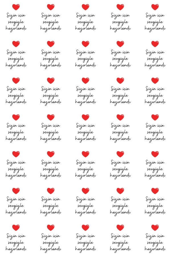 100'lü Karışık Hediye Paketi Seti - 20'şer adet, 5 çeşit 11x20 cm Kese Kağıdı + 105 adet Sticker - 3