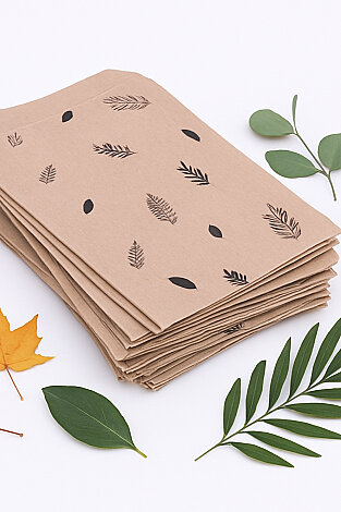 100'lü Karışık Hediye Paketi Seti - 20'şer adet, 5 çeşit 11x20 cm Kese Kağıdı + 105 adet Sticker - 6