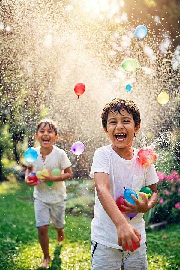 100lü Su Balonu Seti, Karışık Renkli Su Balonları, Yaz Eğlencesi Mini Su Balonları (8cm) - 2