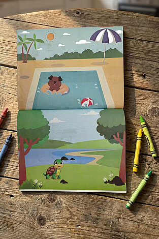 101 Sticker ve Resimli Etkinlik Kitap Seti, Tatil (Toplam 28 Sayfa, 27x21cm) - Bimotif (1)