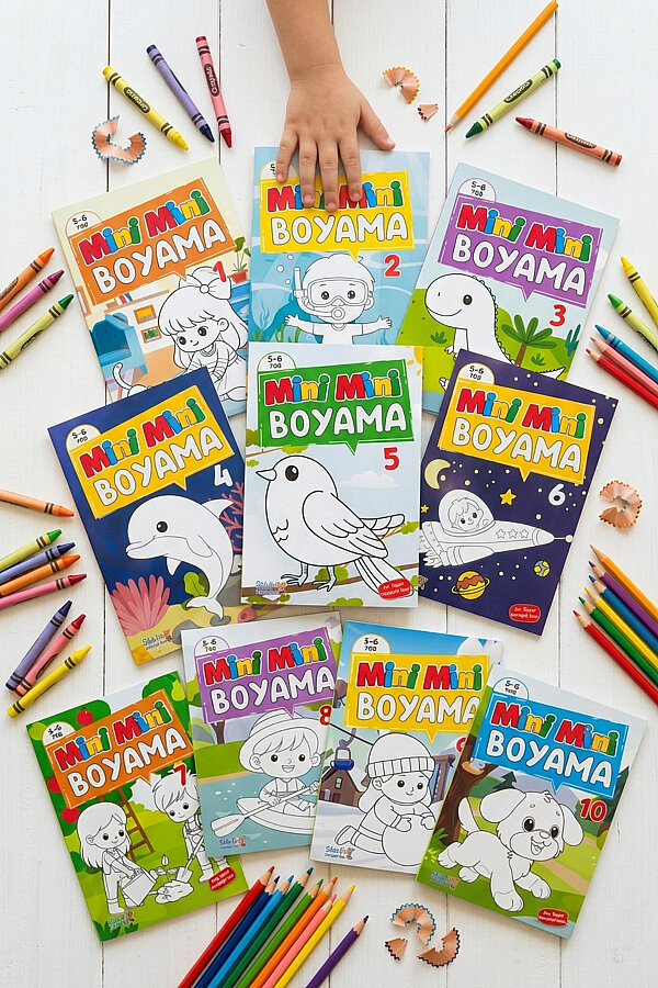 10lu Boyama ve Etkinlik Kitap Seti, Yaz Eğlencesi, Faydalı Etkinlikler (Toplam 140 Sayfa, 20x27cm) - 3