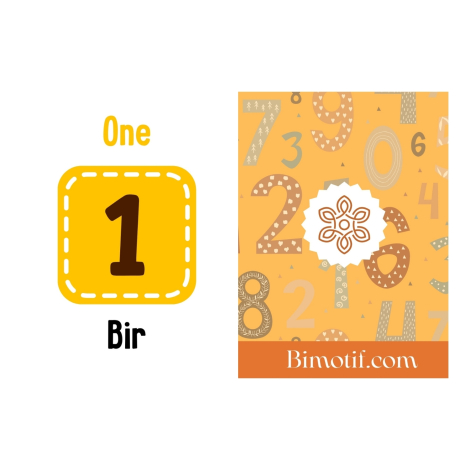 10lu ingilizce eğitici hafıza kartı oyunu, Rakamlar (Bağcıklı Kumaş Keseli) - 3