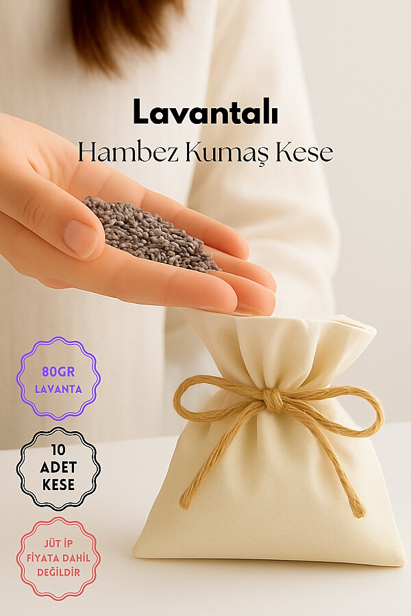 10lu Lavanta Tohumlu Ham Bez Saklama Kesesi, 10x15 cm (Keseler 80gr Lavanta Tohumu ile Gönderilir) - 1
