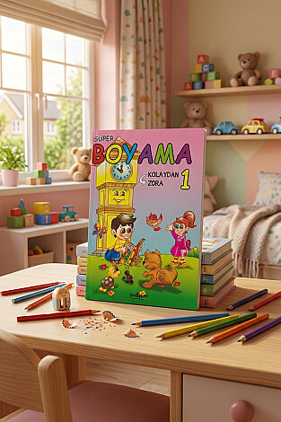 10lu Süper Boyama ve Etkinlik Kitap Seti, Yaz Eğlence, Etkinlik Kitabı (Toplam 160 Sayfa, 20x27cm) - Bimotif (1)