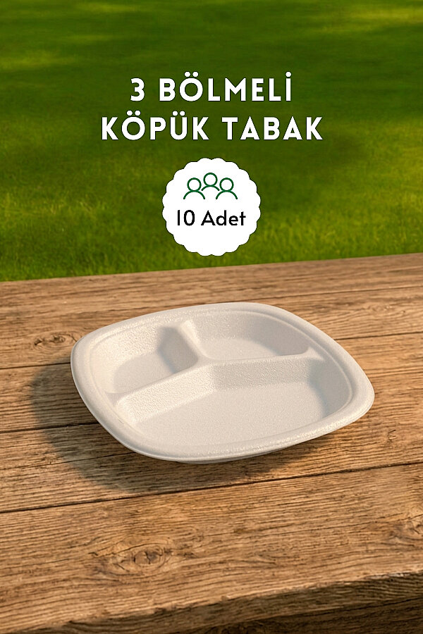 11 Parça Piknik Seti, Termos Çanta ve 10 adet Köpük Tabak (Kamp, Piknik, Outdoor için Malzeme Seti) - 3