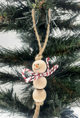 16 parça yılbaşı ağaç süs seti (8 Kardan Adam, 6 Baston, 1 Peluş Melek, 1 Elmalı Kozalak) - 5