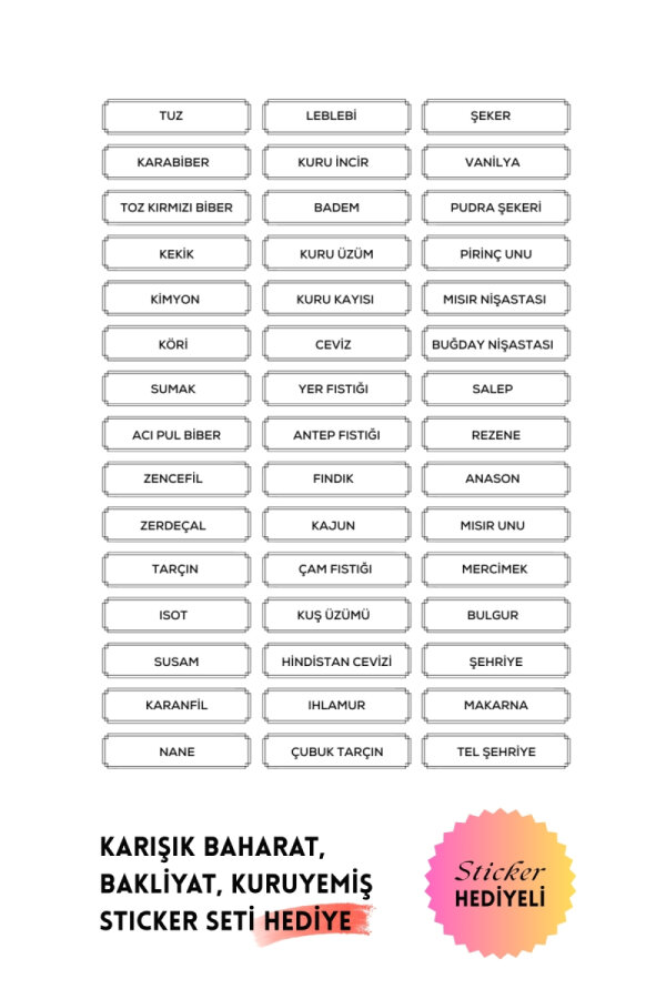 18 adet, 3 renkli kavanoz kapak süsü, kırmızı, mavi ve yeşil (Sticker HEDİYELİ) - 2