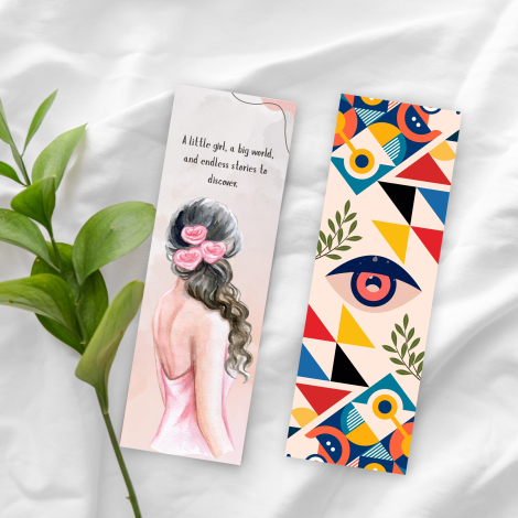2 adet kitap ayracı seti, Anime - Geometric - Bimotif