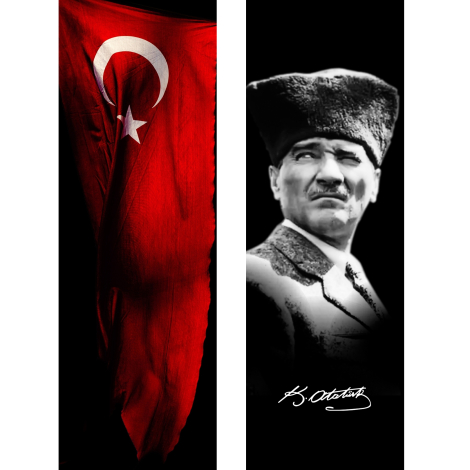 2 adet kitap ayracı seti, Atatürk - Bimotif (1)