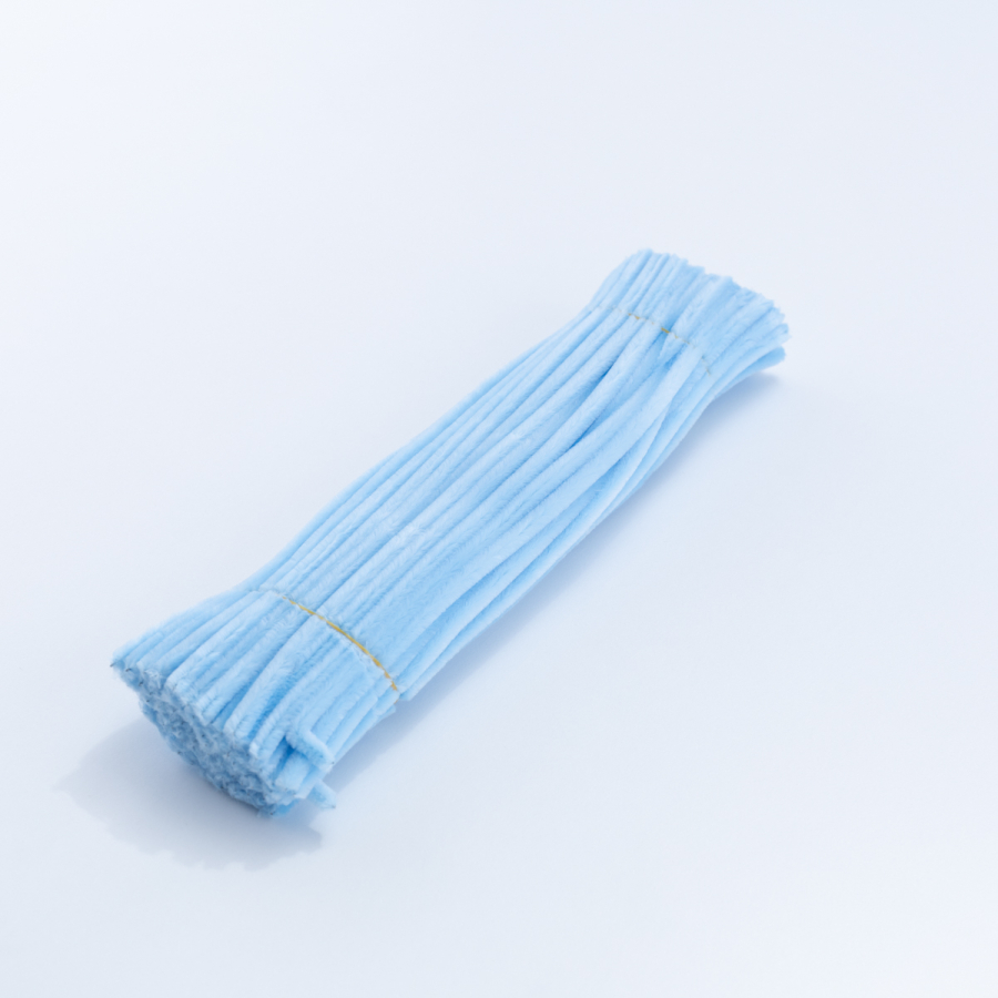 20li tel tüylü tel şönil, 30 cm, bebe mavisi - 1