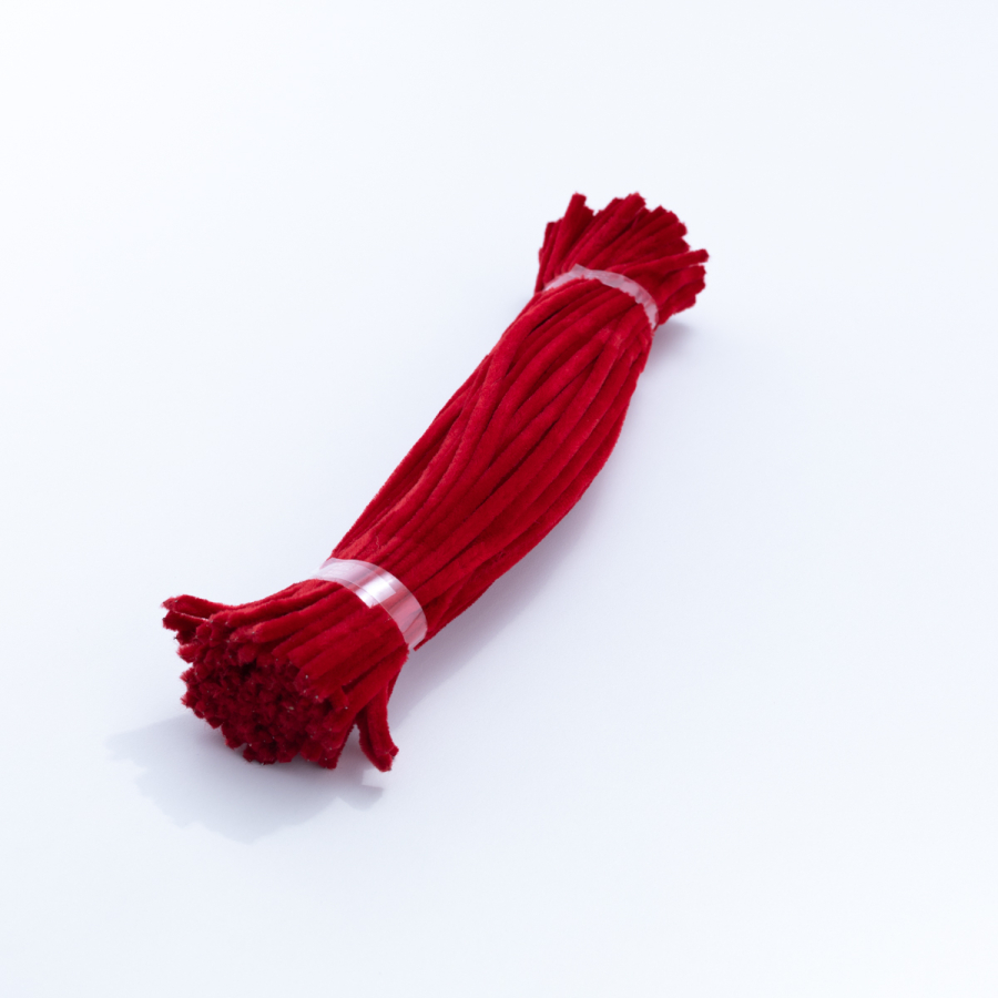 20li tel tüylü tel şönil, 30 cm, bordo - 1