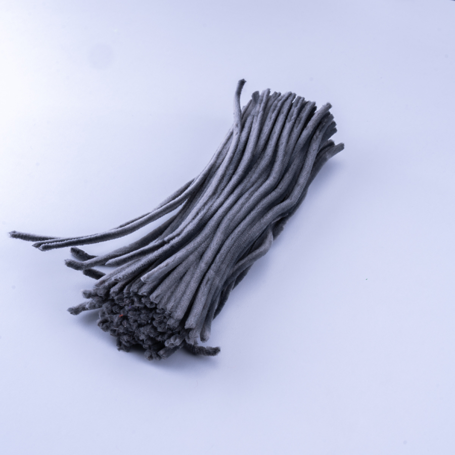 20li tel tüylü tel şönil, 30 cm, füme - 1