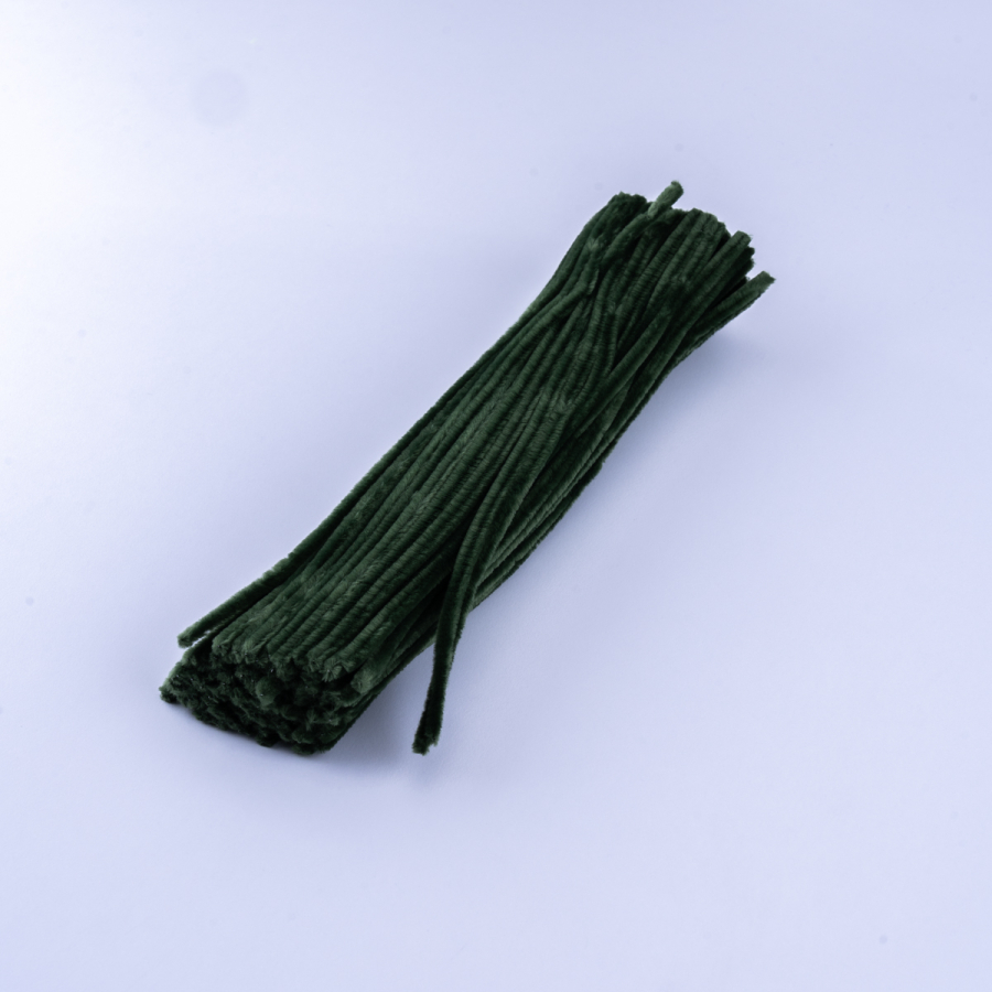 20li tel tüylü tel şönil, 30 cm, haki - 1