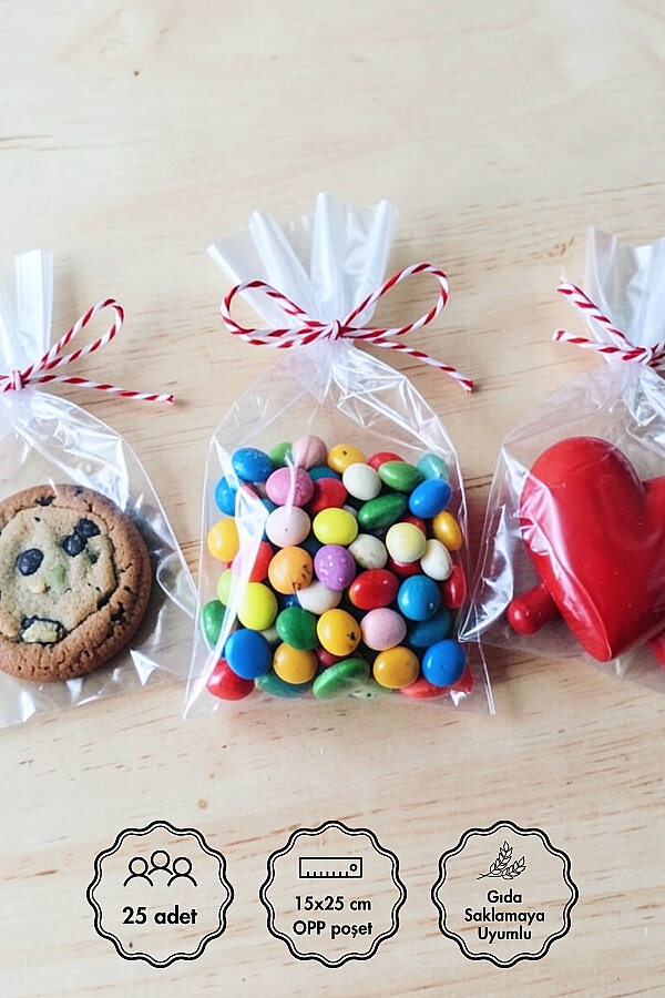 25li İyi Tatiller, Yaz Tatili Hediye Poşet Seti (25 Poşet 15x25cm, 25m Paket İpi, 30 Sticker) - 3
