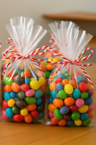 25li Paket İpli Hediye Poşet Seti (25 adet Şeffaf Poşet 15x25 cm ve 25 metre Paket İpi) - 4