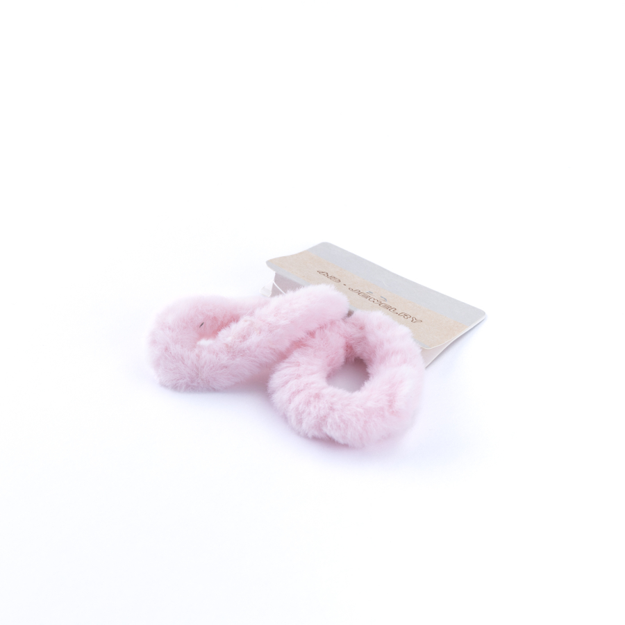2li peluş saç lastiği, Pembe - 1