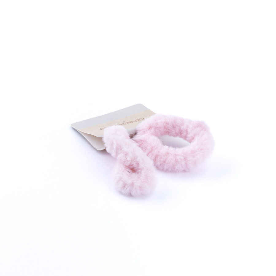 2li peluş saç lastiği, Pembe - 2