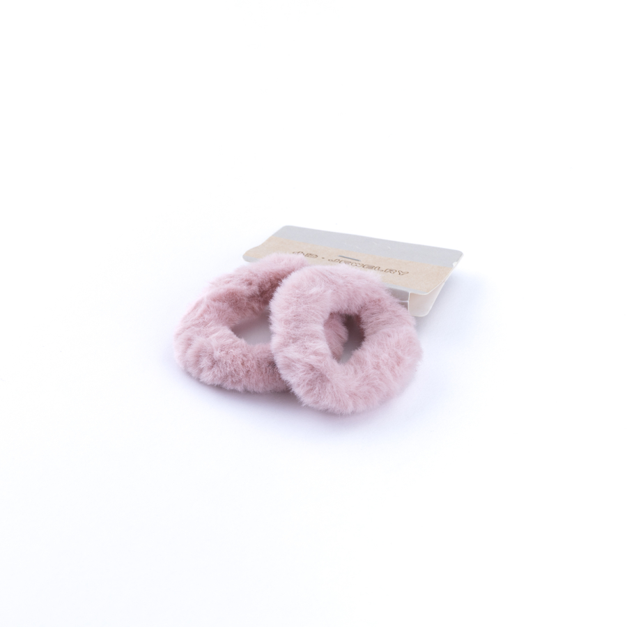 2li peluş saç lastiği, Pudra - 1