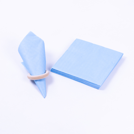 3 katlı kağıt peçete 16lı, 33x33 cm / Makaron Mavi - Bimotif
