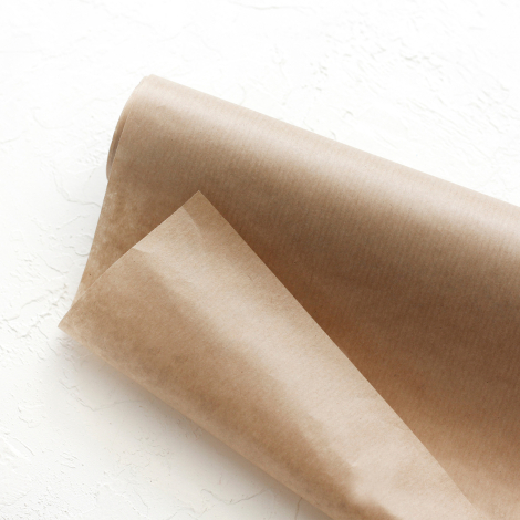 3lü Ambalaj, Paket Kağıdı, 70x100 cm Çizgili Kraft - Bimotif (1)