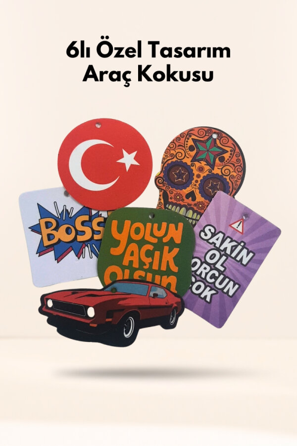 3lü Araç Seti (Numaratör, 6 adet Özel Tasarım Araç Kokusu, 4 adet Kapı Kolu Çizik Önleyici Bant) - 3