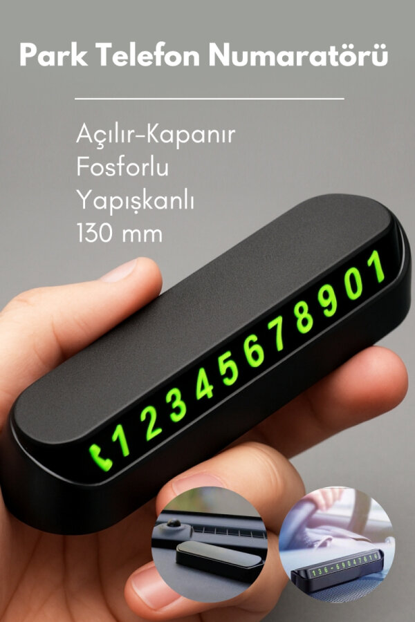 3lü Araç Seti (Numaratör, 6lı Kadınlara Özel Tasarım Araç Kokusu, 4lü Kapı Kolu Çizik Önleyici Bant) - 2