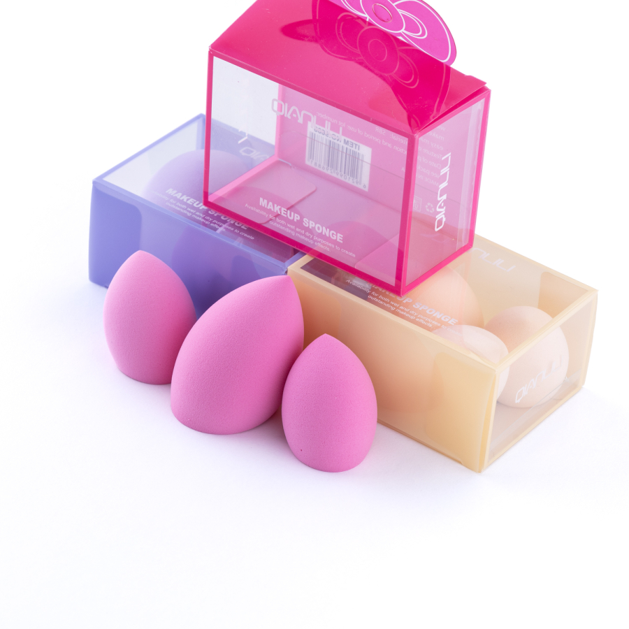 3lü Makyaj Süngeri Seti (Tek Renkli) - 1