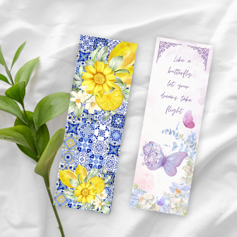 4 adet kitap ayracı seti, Flowers - Bimotif (1)