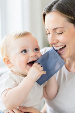 4lü organik müslin bebek salya mendili, 25x25 cm / Erkek Desenli - Bimotif (1)