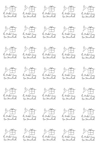 50li Bantlı Hediye Şeker Poşeti OPP ve 70 adet Sticker, Mavi Kavanoz (Şekerleme ve Draje Poşeti) - Bimotif (1)