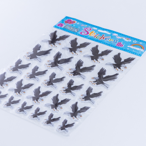 20 adet kabartmalı kartal sticker - Bimotif