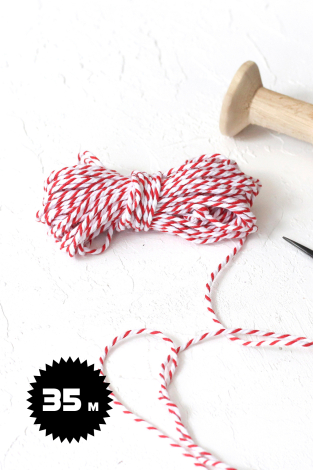 5li Paket Kağıdı (Vintage Desenli), 35m Paket İpi ve 35 adet Stickerdan oluşan ambalaj seti - 3