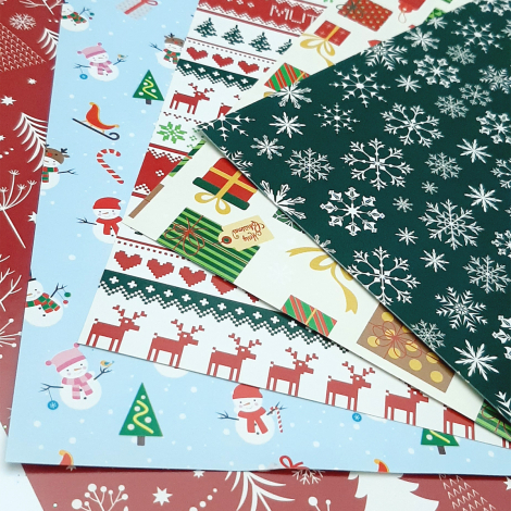 5li yılbaşı A4 kuşe kağıt seti - 3