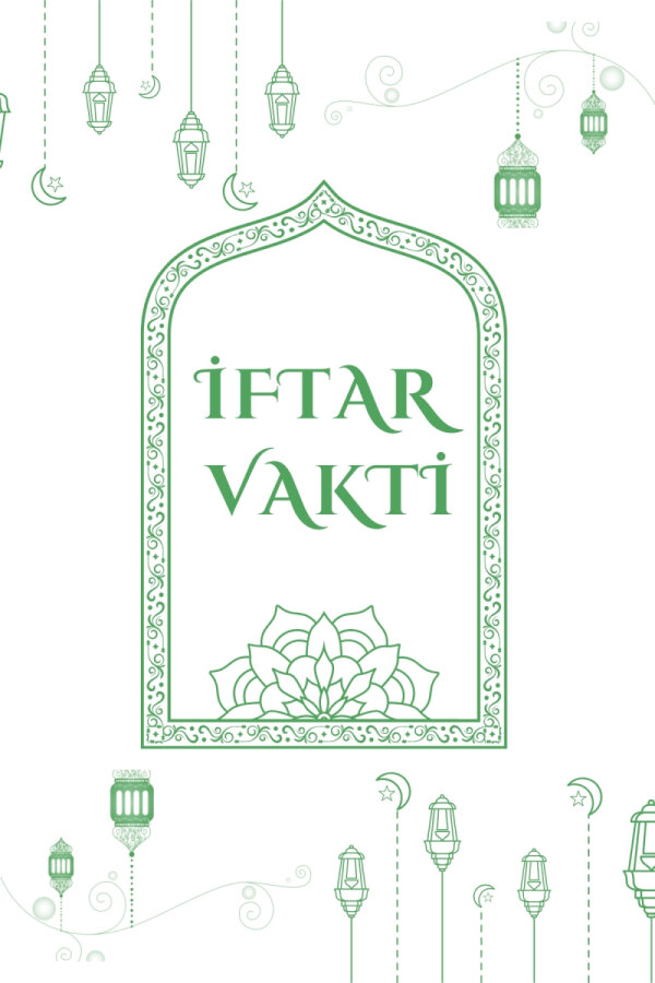 60 adet İftar Vakti yazılı çift katlı kağıt peçete, 8.2x16 cm, Ramazan Peçetesi - 3