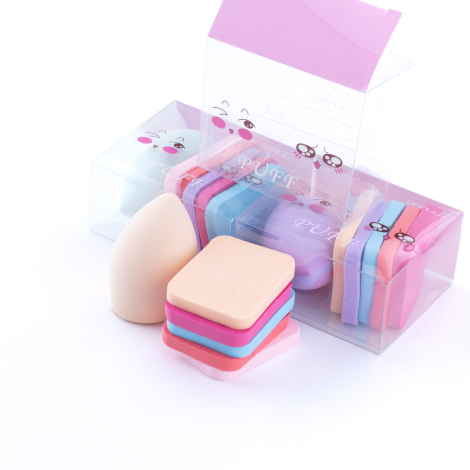 6lı Makyaj Süngeri Seti (Karışık Renkli) - Bimotif (1)