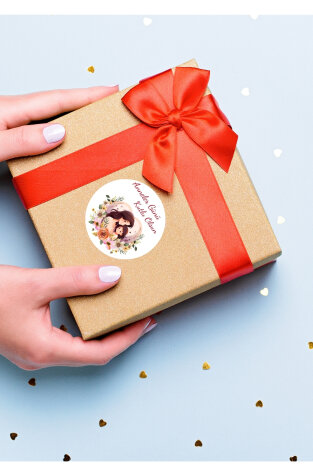 Anneler Günü sticker seti, 4x4 cm, 150 adet (10 Sayfa) - 3