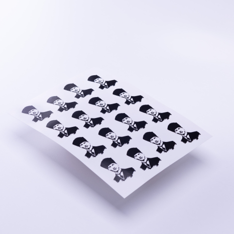 Atatürk temalı sticker seti, 16 adet (1 sayfa) - Bimotif