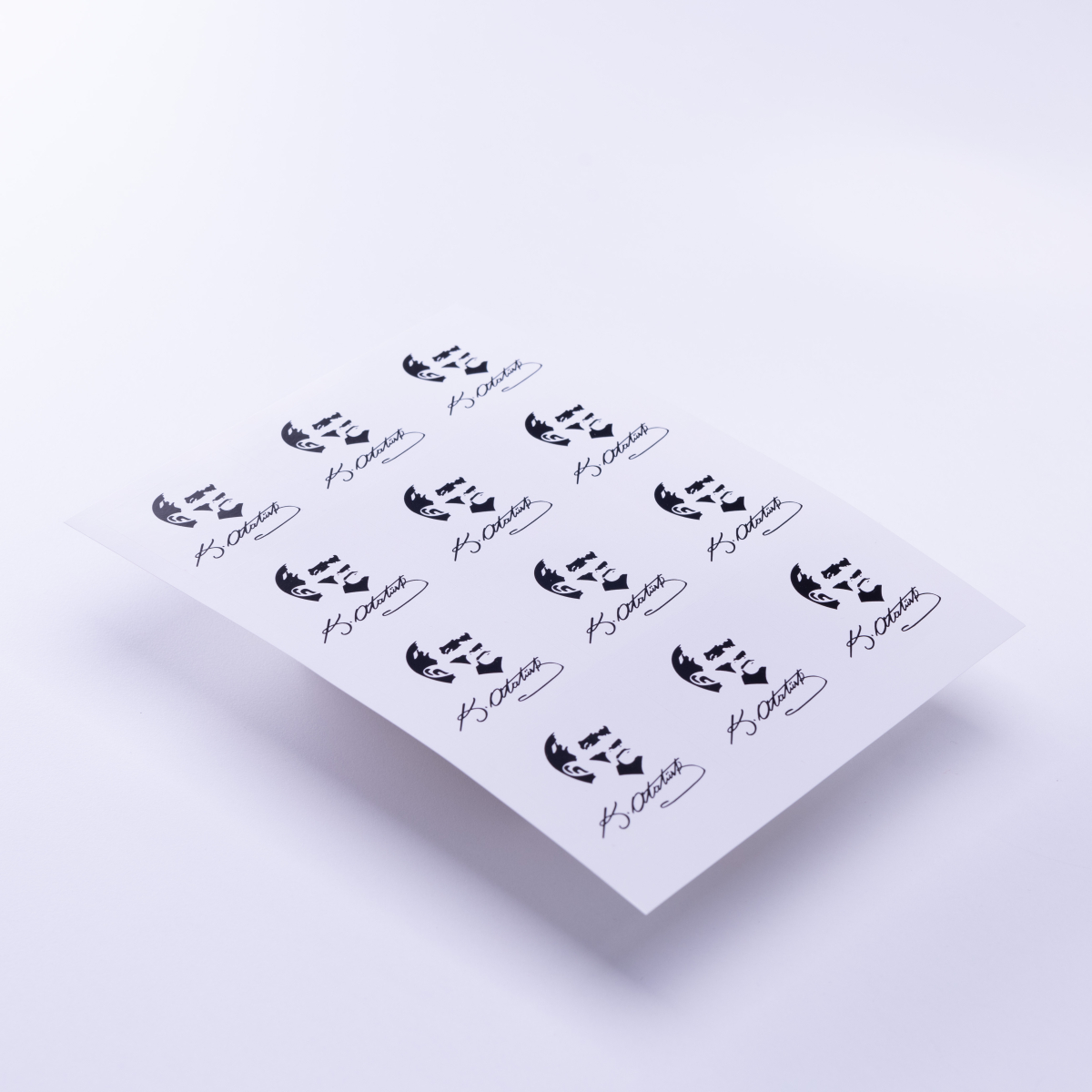 Atatürk Ve İmzası Temalı Sticker, A5 / 2 Adet