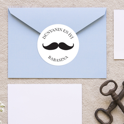 Babalar Günü sticker seti, 20 adet (1 sayfa) - 2