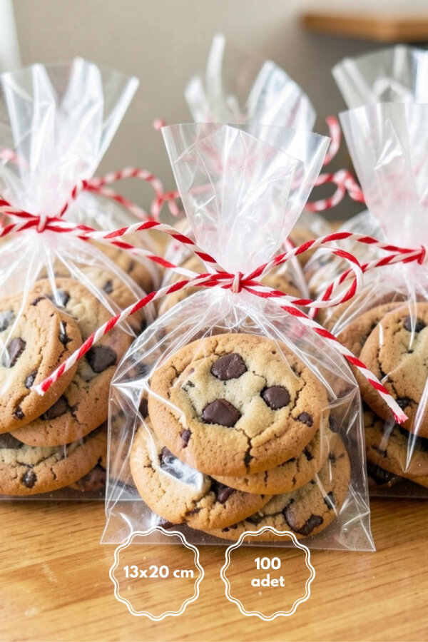 Düz şeffaf OPP poşet / 13x20 cm (100 adet) - 1