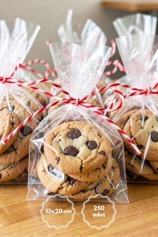 Düz şeffaf OPP poşet / 13x20 cm (250 adet) - Bimotif