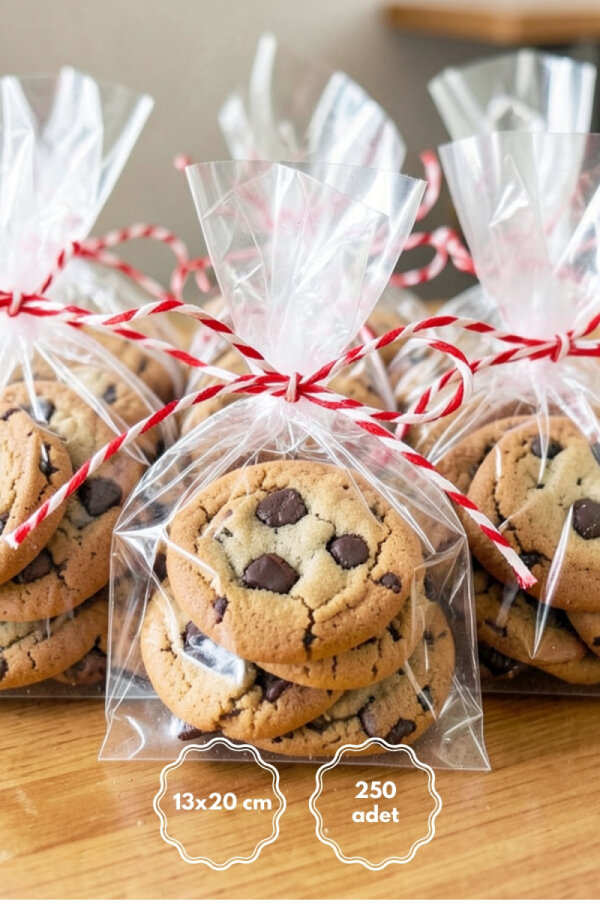 Düz şeffaf OPP poşet / 13x20 cm (250 adet) - 1