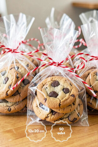 Bantsız şeffaf OPP poşet / 13x20 cm (50 adet) - Bimotif