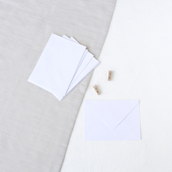 Beyaz standart zarf, 13x18 cm / 25 adet - Bimotif