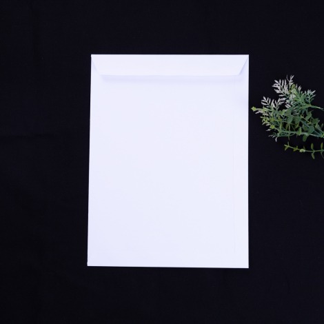 Beyaz zarf, 17x25 cm / 10 adet - Bimotif