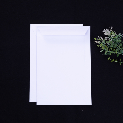 Beyaz zarf, 24x32 cm / 10 adet - Bimotif