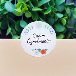 Canım öğretmenim sticker seti, 20 adet (1 sayfa) - Bimotif (1)