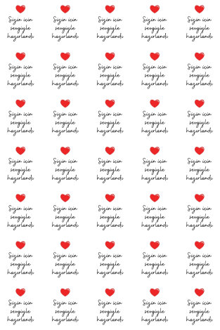 Çok Amaçlı Hediye Paketi ve Sticker Seti, 100lü kese kağıdı (11x20 cm) ve 105 adet Özel Sticker - 3