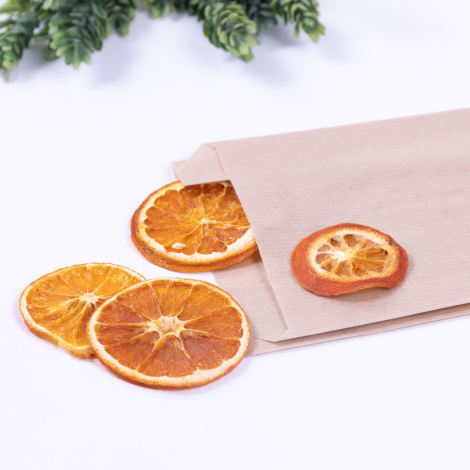Dekoratif, hediyelik kurutulmuş portakal dilimleri / 4 adet - Bimotif